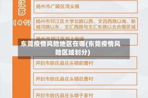 东莞疫情风险地区在哪(东莞疫情风险区域划分)