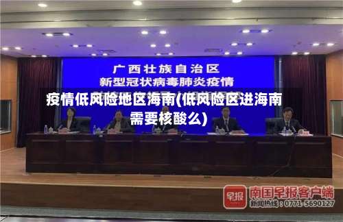 疫情低风险地区海南(低风险区进海南需要核酸么)-第2张图片