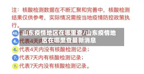 山东疫情地区在哪里查/山东疫情地区在哪里查最新消息-第2张图片