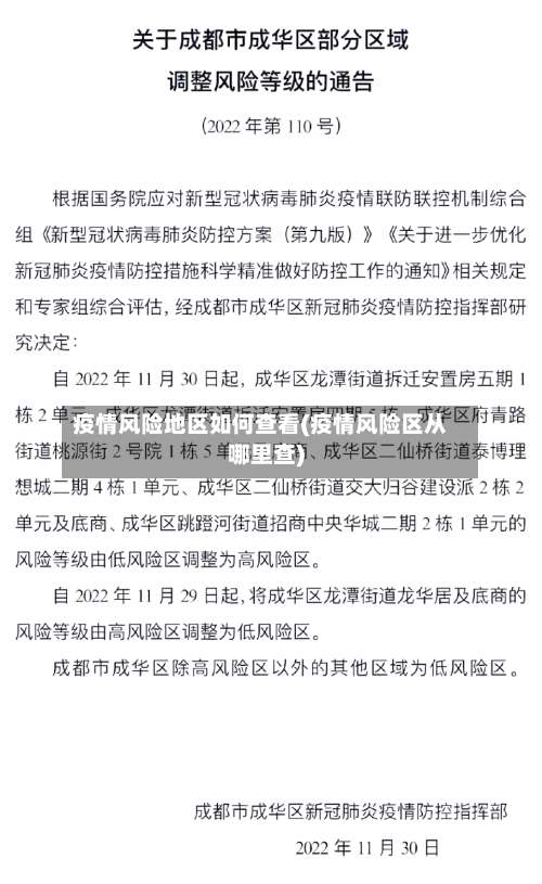 疫情风险地区如何查看(疫情风险区从哪里查)-第3张图片